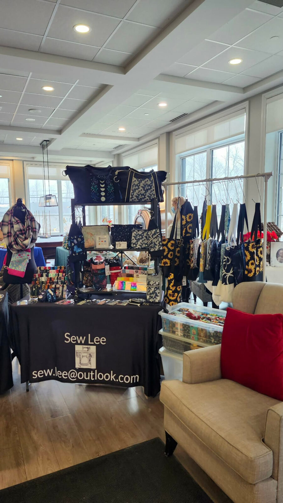 Sew Lee Handcrafted, locally sourced textiles of handbags by Lee, H2O bags, Sling bags, Tote bags, clutches, wristlets, all the handbag accessories you can think of and "SEW" much more.
