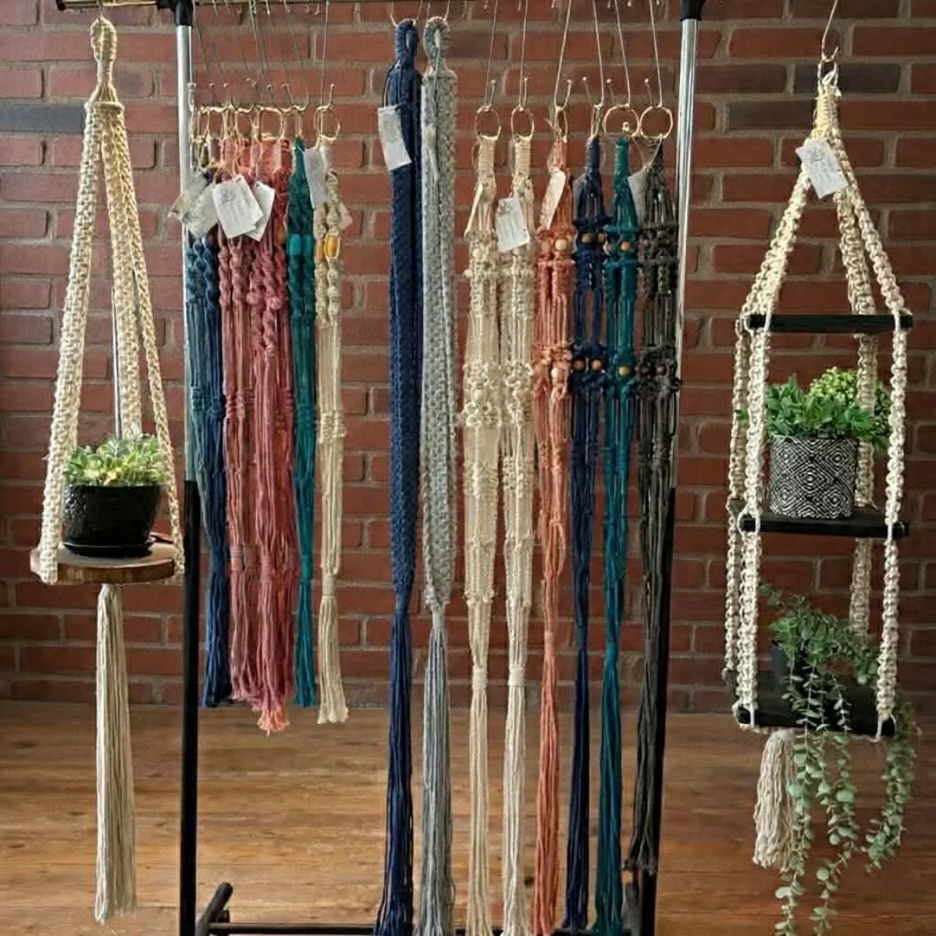 Hello my name is Susan Christmas. I am a fibre artist. I am a zero waste crafter. I use every bit of fibre by macrame, weaving, wet and dry felting and sewing. Recently I have been teaching myself to spin wool!